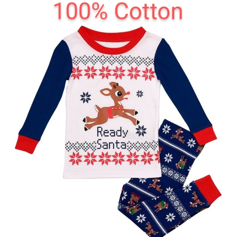NWT Rudolph Rednose Reindeer Official Licensed Product Rudolph Fair Isle PJs